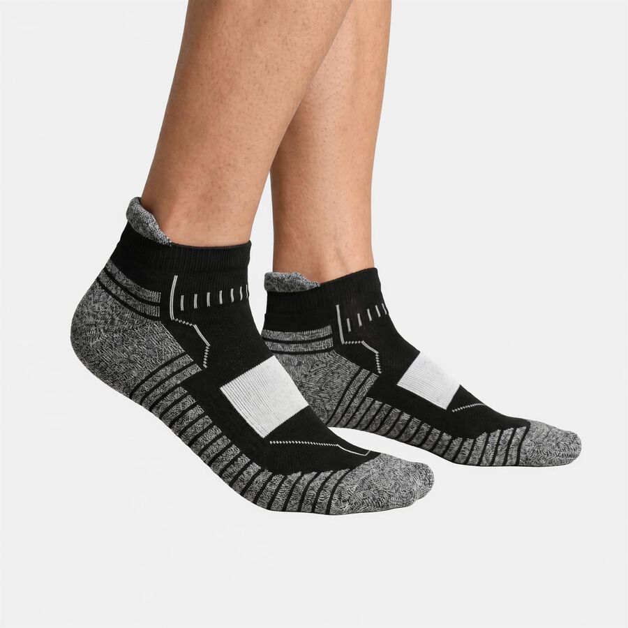 Men's Ankle Length Pack of 3 Socks ( Grey, Black, Navy ), नेवी ब्लू, large