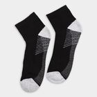 Men's Socks (Pack of 2), काला, small
