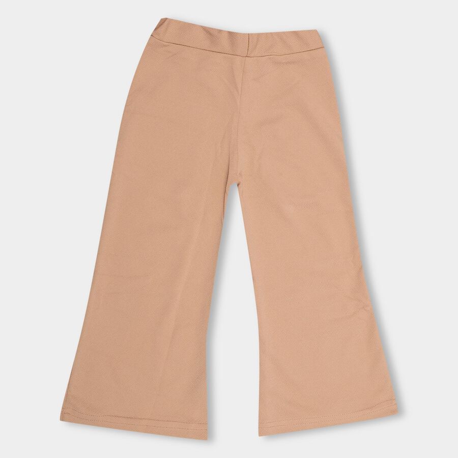 Kids' Soft Beige Regular Fit Pull-Up Trousers, Beige, large image number null