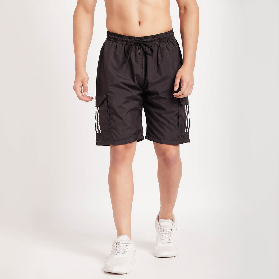 Cut & Sew Bermuda, Black, large image number null