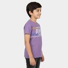 Boys' Half Sleeves T-Shirt, लाइलेक, small