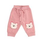 Infants' Soft Pink Bear Patch Cotton Blend Pyjama, हल्का गुलाबी, small image number null