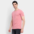 Men's Round Neck Half Sleeves T-Shirt , Light Pink, small image number null