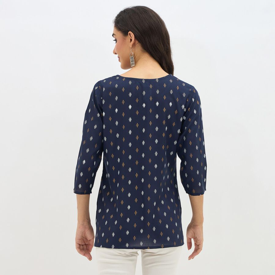 Ladies'Kurti, नेवी ब्लू, large image number null