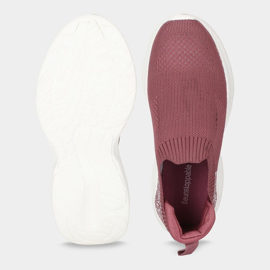 Women's Pink Slip-On Sneakers, गुलाबी, large