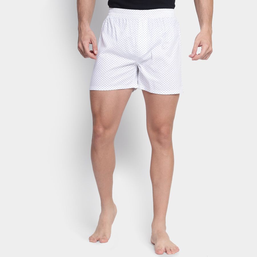 Men's Cotton Boxers, White, large