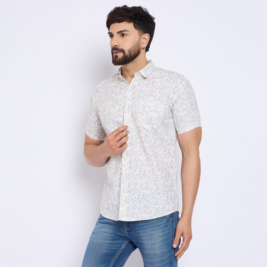 Men's 100% Cotton Casual Shirt , पीला, large