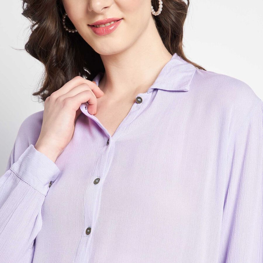 Solid Shirt, Lilac, large image number null