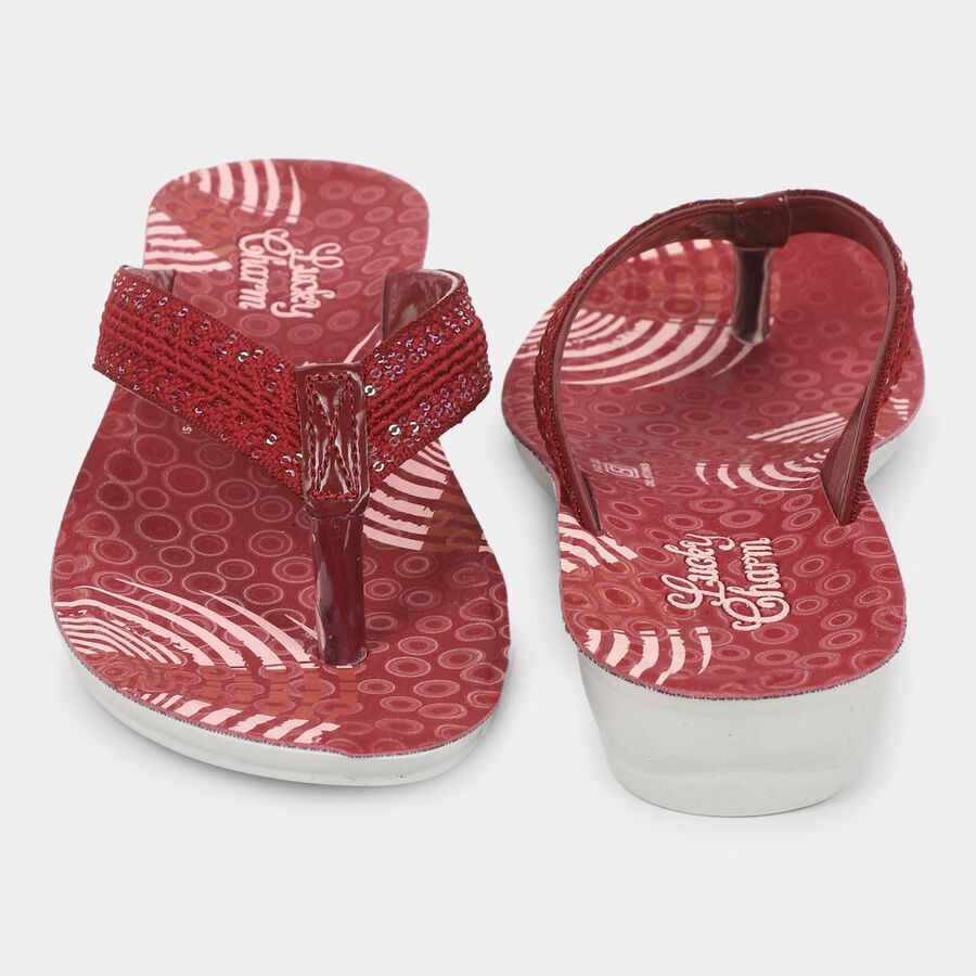 Ladies' Sandal, Maroon, large image number null