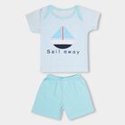 Infant Boys' 100% Cotton Baba Suit, Light Blue, small