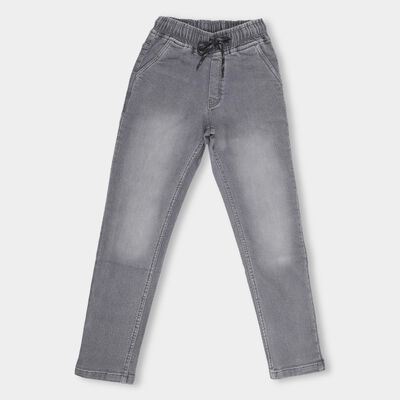 Kids' Stonewashed Blue Slim Fit Basic Jeans