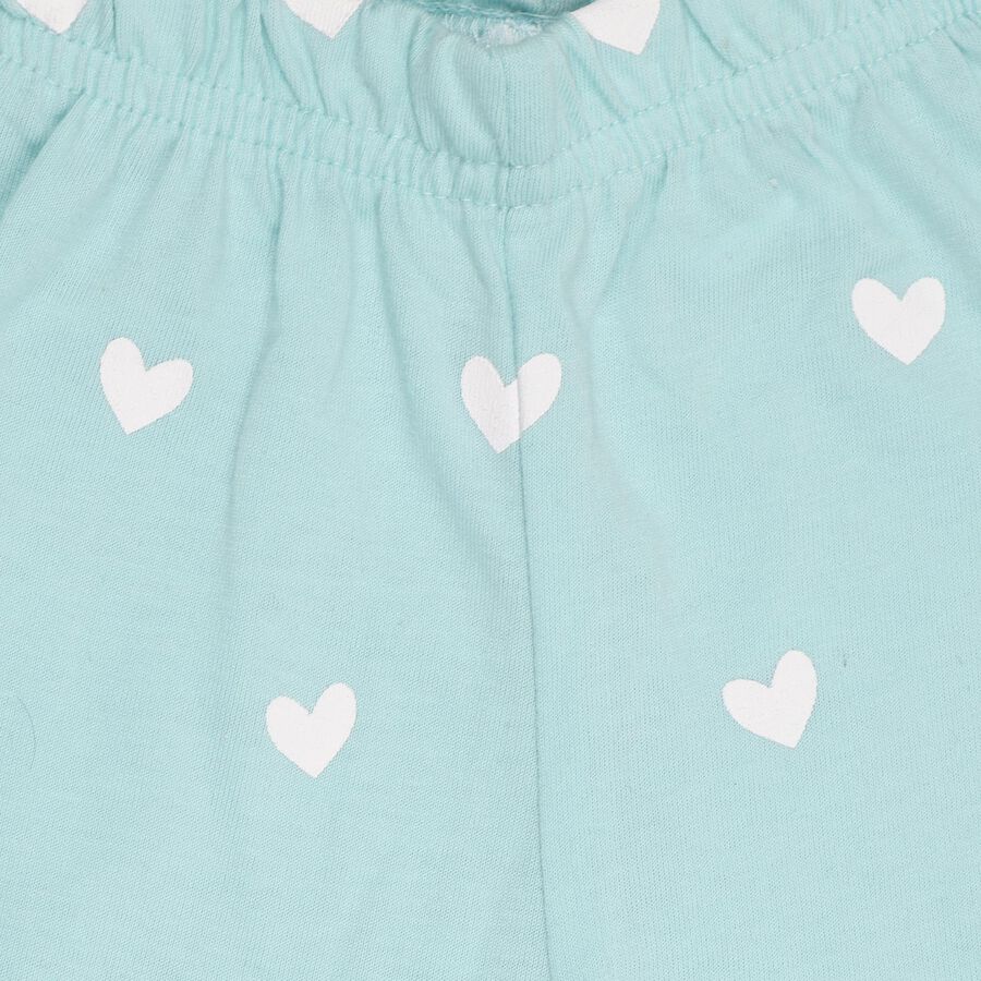 Girls' Pyjama, Aqua, large image number null