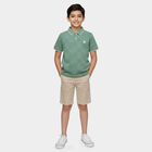 Boys' Mint Round Neck Casual T-Shirt, Light Green, small