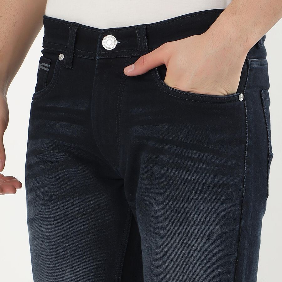 Men's Skinny Jeans, गहरा नीला, large image number null