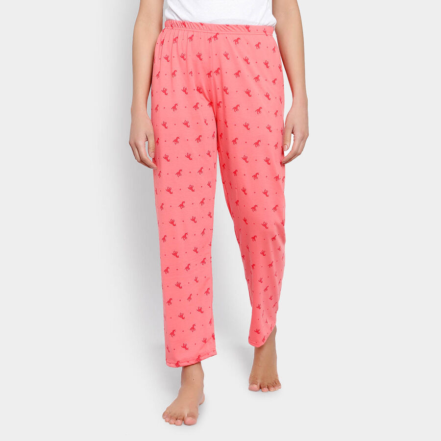 All Over Print Full Length Pyjama, गुलाबी, large image number null
