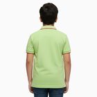 Boys Light Sage Green Cotton Round Neck Casual T-Shirt, हल्का हरा, small