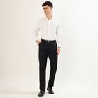 Men's White Dotted Spread Collar Formal Shirt, सफ़ेद, small image number null