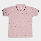 Boys' Cotton Half Sleeves T-Shirt, हल्का गुलाबी, small image number null