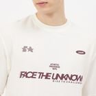 Men's White Round Neck Classic T-Shirt, Off White, small