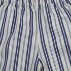 Girls Light Blue Regular Fit Striped Pull-On Shorts, हल्का नीला, small