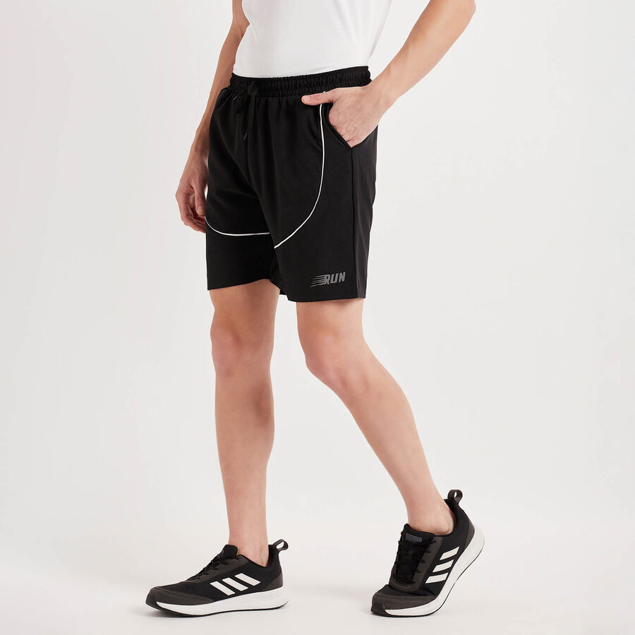 Cut & Sew Bermuda, Black, large image number null