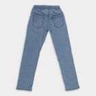Boys' Muted Steel Blue Slim Fit Jogger Jeans, Mid Blue, small image number null