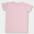 Girls Light Pink Crew Neck Short Sleeve T-Shirt, Light Pink, small