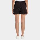 Women's Brown Regular Fit Drawstring Shorts, Brown, small