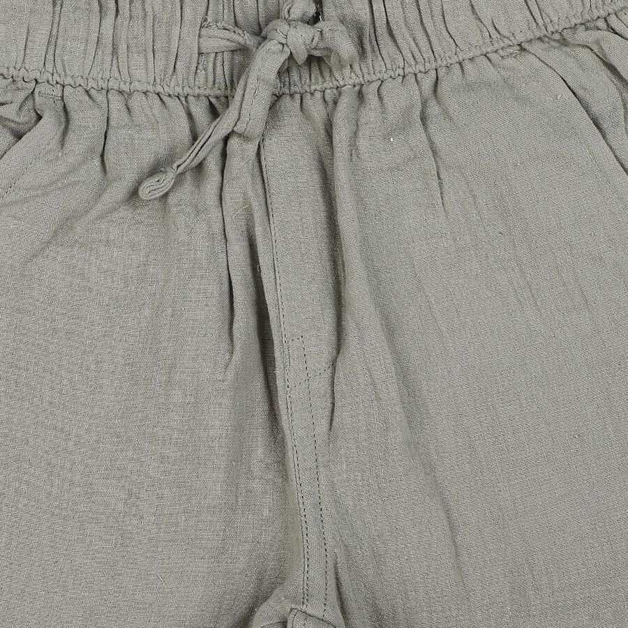 Boys' Olive Green Regular Fit Solid Jamaican Shorts, ओलिव, large
