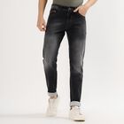 Men's Faded Black Slim Fit Jeans, Black, small