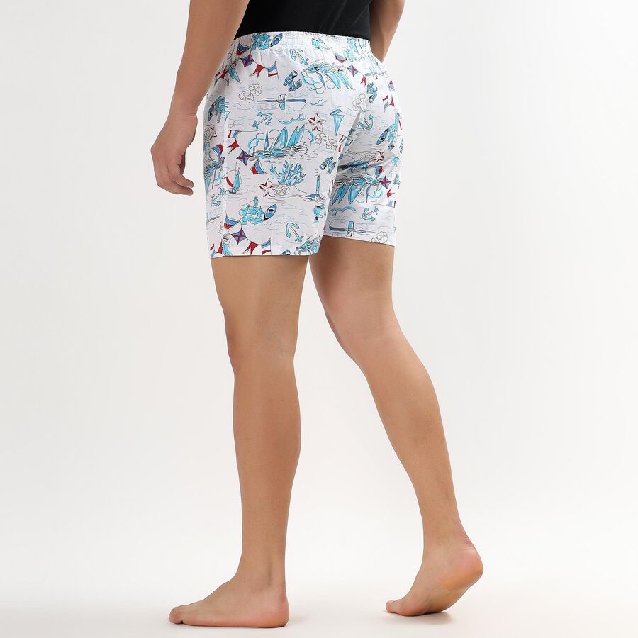 Men's 100% Cotton Boxers , White, large image number null