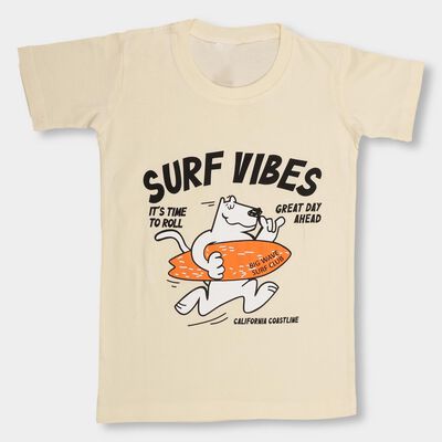 Boys' 100% Cotton Half Sleeves T-Shirt