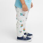 Infants Light Grey Printed Cotton Blend Pyjama, मिश्रित हल्का ग्रे, small image number null