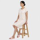 Women's White Minimalist Nighty, ऑफ व्हाइट, small