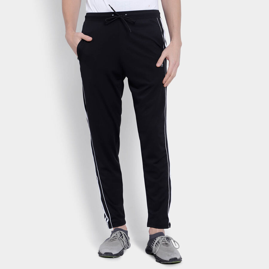 Cut & Sew Track Pants, Black, large image number null