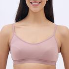Women's Dusty Rose Scoop Neck Basic Bra, भूरा, small image number null