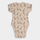 Infants' Cotton Bodysuit, Beige, small image number null