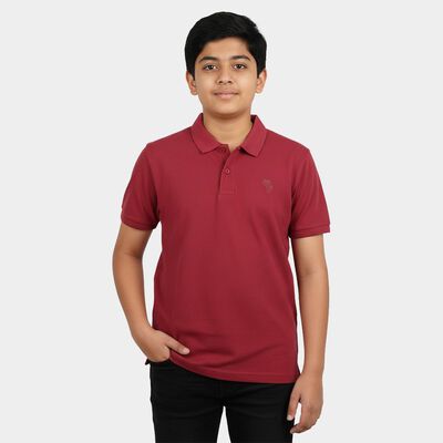 Boys Pink Crew Neck Casual Boys T-Shirt