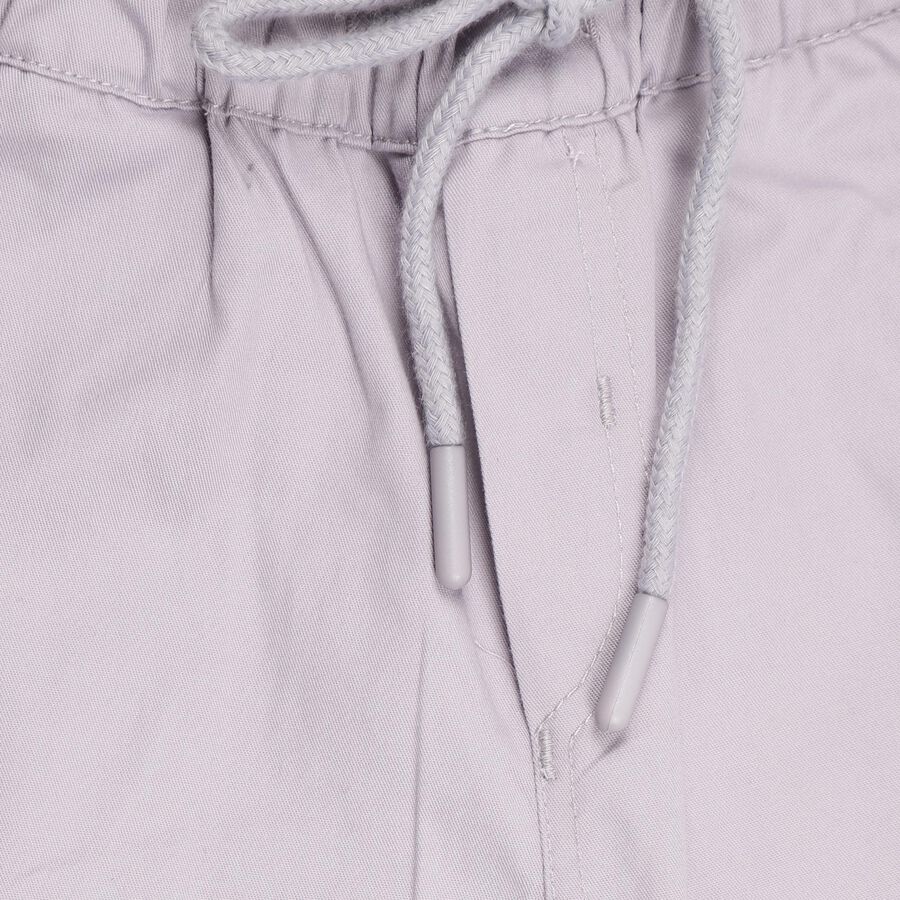 Boys' Light Lavender Regular Fit Jogger Trousers, हल्का ग्रे, large image number null