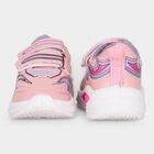 Girls Pink Velcro Strap Sneakers, Pink, small