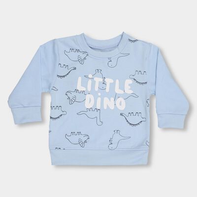 Infants Light Blue Crew Neck Casual Sweatshirt