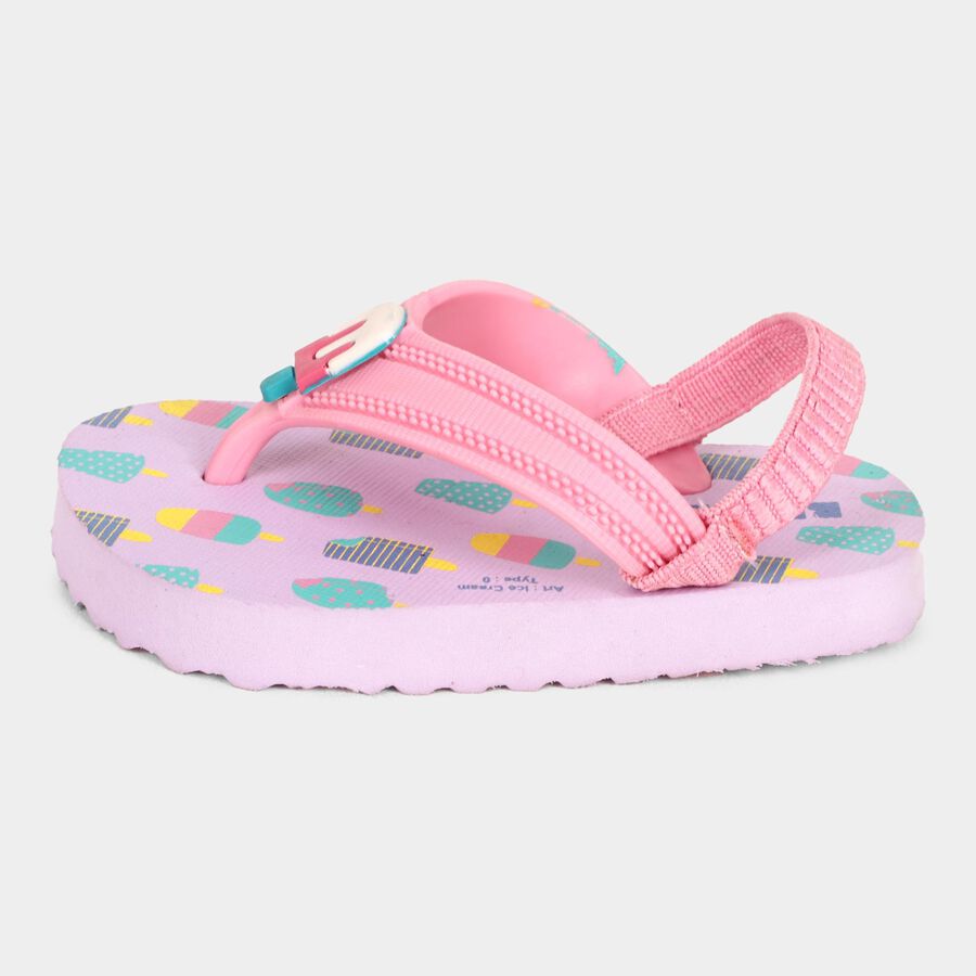 Girls' Thong Slipper, Purple, large image number null