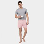 Men's Pink Relaxed Fit Striped Boxers, Light Pink, small