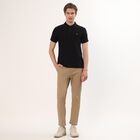 Men's Jet Black Polo Collar Casual T-Shirt, Black, small