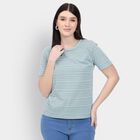 Ladies' Round Neck T-Shirt, Light Green, small