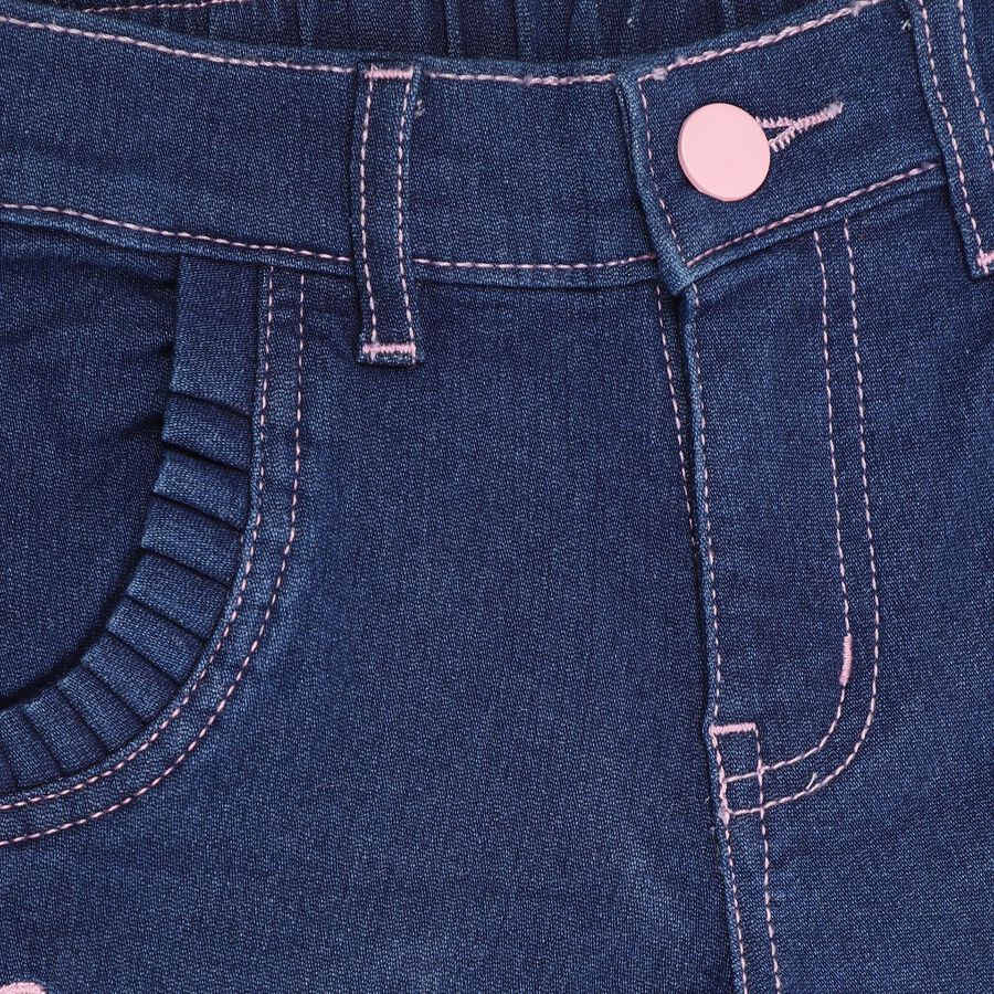 Girls' Jeans, गहरा नीला, large image number null