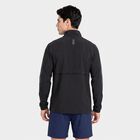 Men Dark Grey Stand Collar Windbreaker Jacket, गहरा ग्रे, small