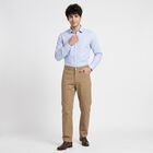Men's Beige Slim Fit Chino Trousers, Beige, small