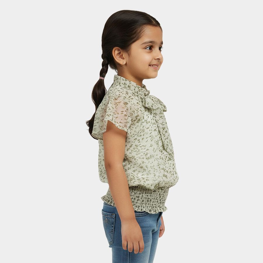 Girls' T-Shirt, गहरा पीला, large