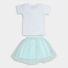 Infants' Top Skirt, Light Blue, small image number null